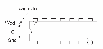 Figure 5 – Using a capacitor for decoupling
