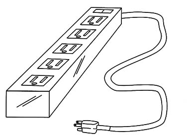 Figure 2 – Outlets with surge protection
