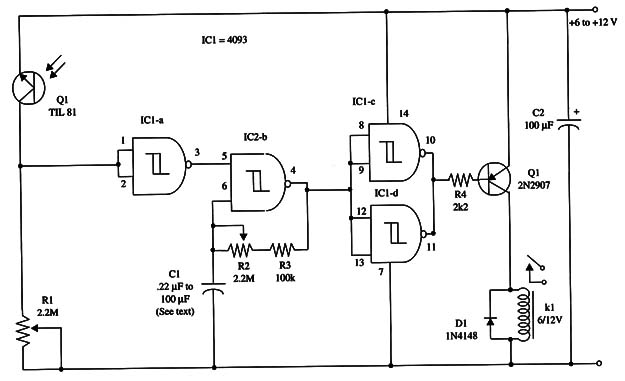 Figure 1 - Dark activated flasher
