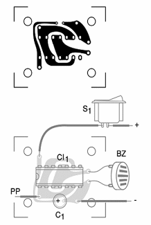 Figure 2 – Component placement on the PC board
