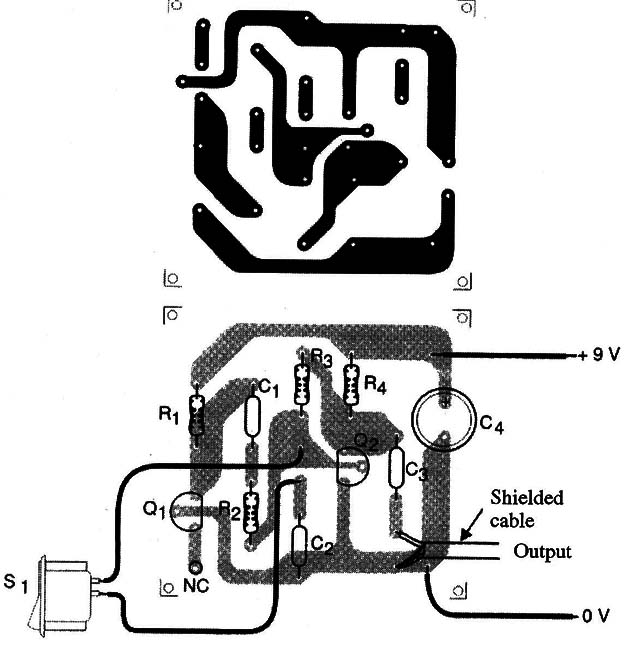    Figure 3 – PCB for the circuit
