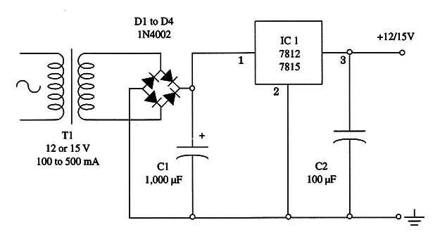 Figure 5 – Power supply for the circuit
