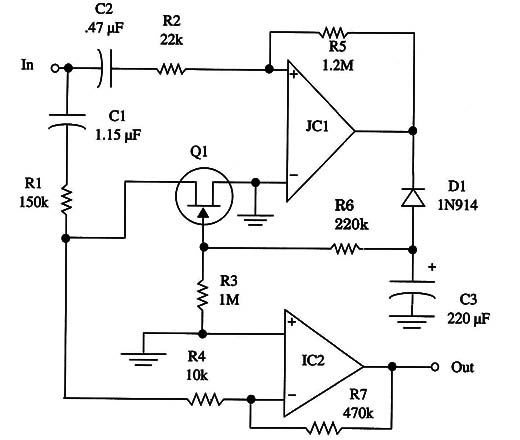 Figure 2 – Schematic diagram of the noise filter
