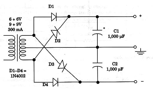 Figure 3 – power supply for the circuit
