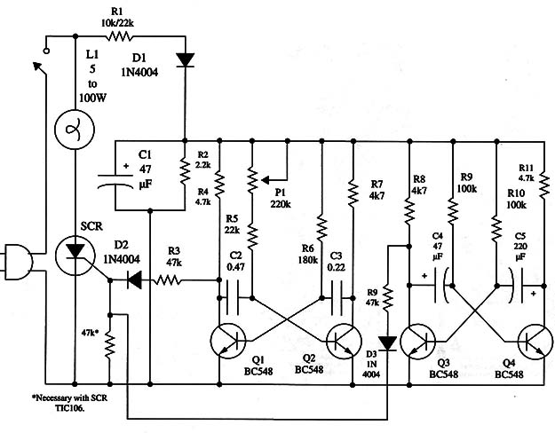 Figure 2 – Schematic diagram of the Electronic Candle
