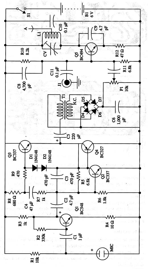 Figure 2 – Schematic diagram of the transmitter
