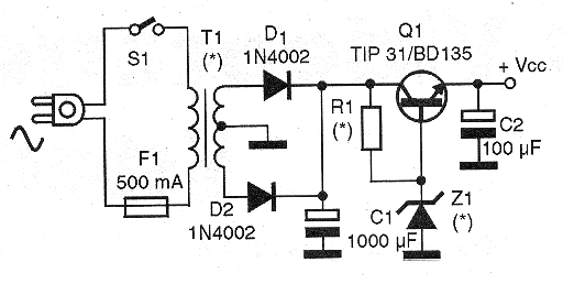 Figure 1 - Complete diagram of the power supply
