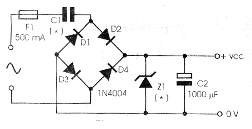 Figure 3 - Using a zener diode as a voltage reference, in the final configuration .
