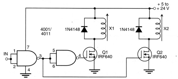 Figure 6 - Using MOSFETs and CMOS
