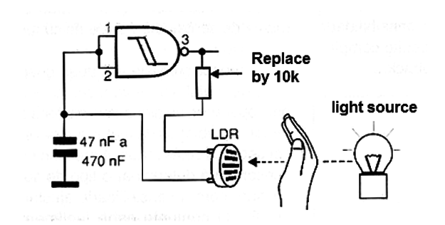 Figure 4 - Using LDR as sensor
