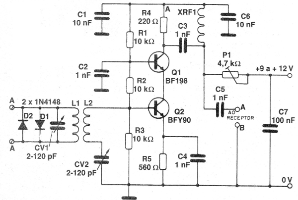    Figure 1 - Full diagram of the amplifier
