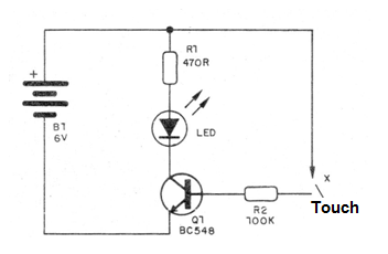    Figure 5 - The transistor as a key
