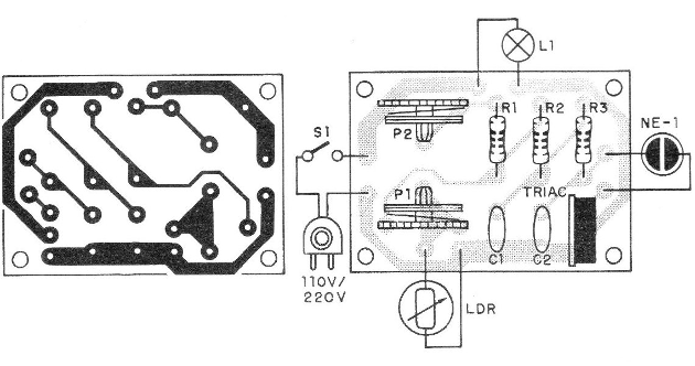 Figure 3 - Printed circuit board for mounting
