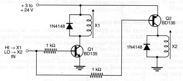 Figure 3 – Intelligent control with two transistors (shield)
