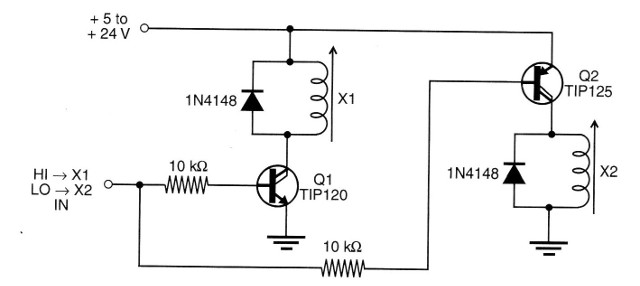 Figure 4 – Using Darlington transistors
