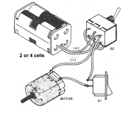 Figure 3 - Reversing a motor rotation
