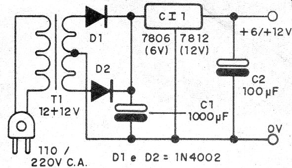    Figure 3 - 6 or 12 V source
