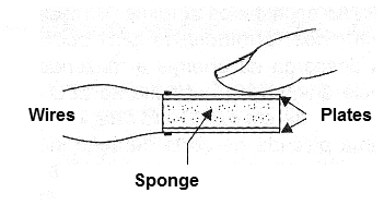 Figure 8 - Electrode with a conductive sponge
