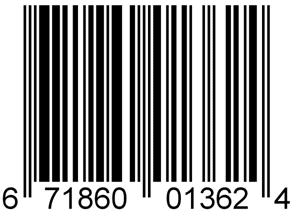 Figure 1 - Common 1-dimensional barcode (1D)
