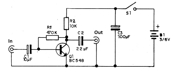 Figure 3 - Microphone preamplifier
