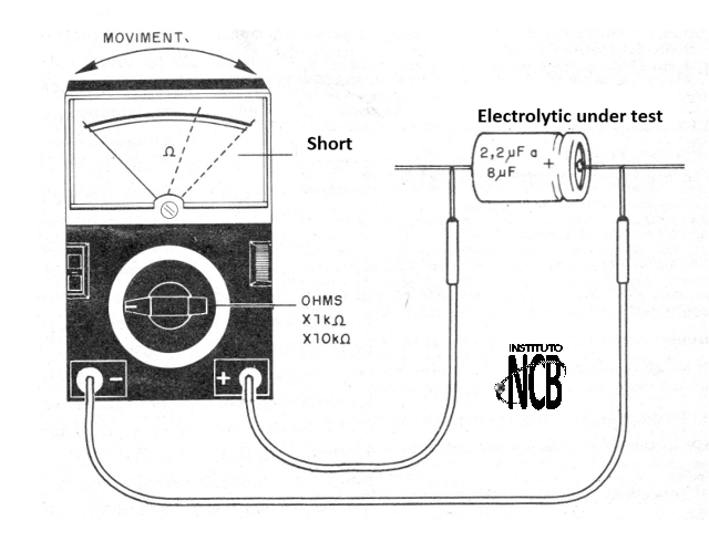 Figure 2 - Testing the capacitor C4
