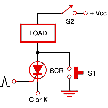 Figure 2    Circuit using an SCR.
