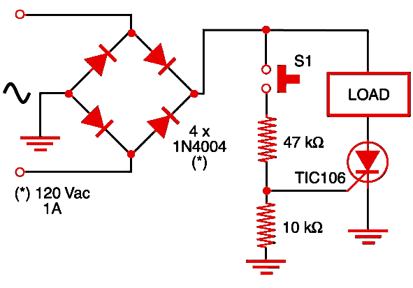 Figure 1    Full-wave ac switch I.

