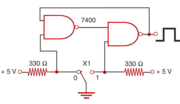 Figure 1 - TTL circuit for an SPDT sensor.
