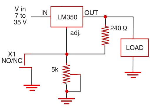 Figure 1  -  Controlling loads up to 3A.
