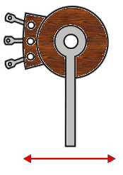 Figure 4    Rotary pot used as position sensor
