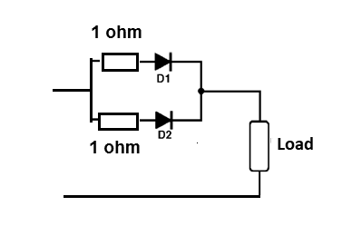 Figure 13 - Distributing the current better between diodes
