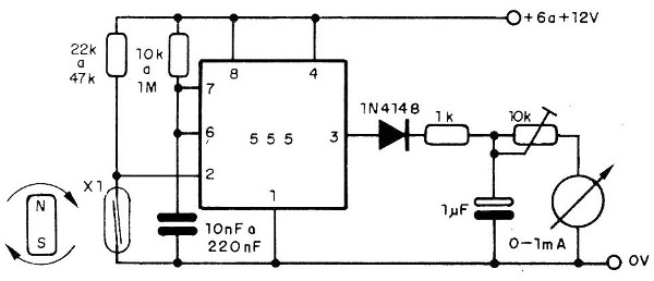 Figure 12 - A tachometer with a reed switch
