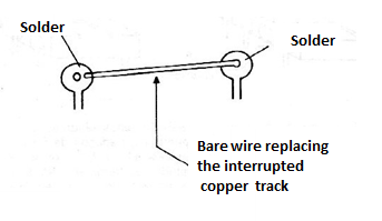 Figure 2 - Using wires instead of tracks.
