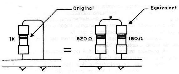 Figure 5 – Resistor mounting in practice.

