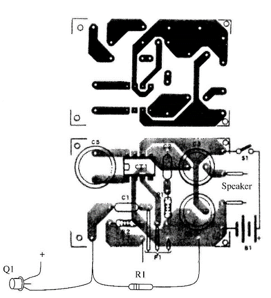 Figure 3 - Printed circuit board for Project 16.
