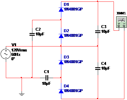 Figure 1  – Schematics for the quadruplier
