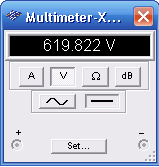 Figure 2 – Value displayed by the MultiSIM BLUE’s multimeter
