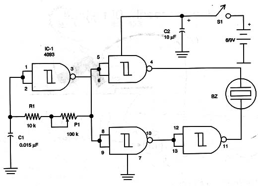 Figure 3 – Schematic diagram for the device
