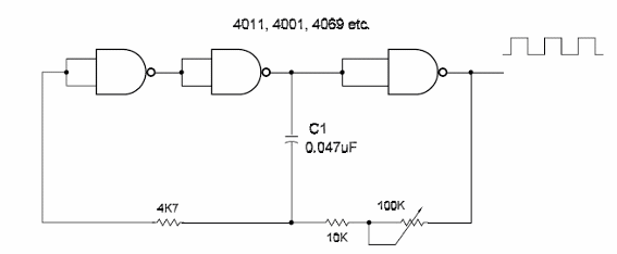 Variable Oscillator - Three Gates

