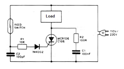 Power Control with Reed Switch
