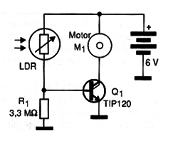 Figure 6 – Schematic diagram of the electronic circuit used in the race-car – version 1
