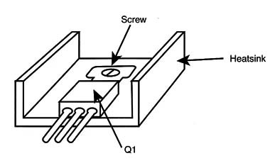 Figure 8 – Mouting the transistor on a heatsink
