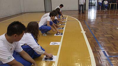 Figure 18 – Students at Colegio Mater Amabilis ready for the competition
