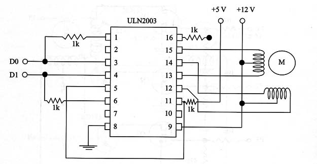 Figure 6 - Switch controller using the ULN2803
