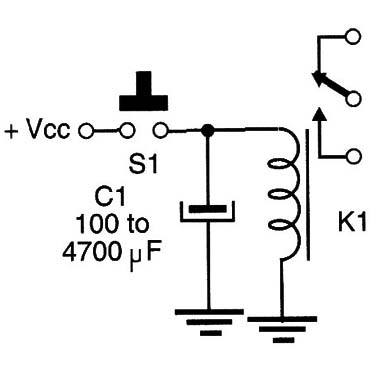 Figure 1 – Timed relay circuit
