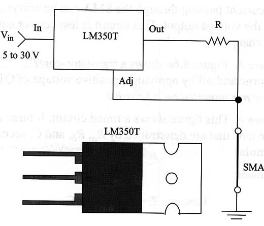 Figure 1 – Constant current source using the LM350T
