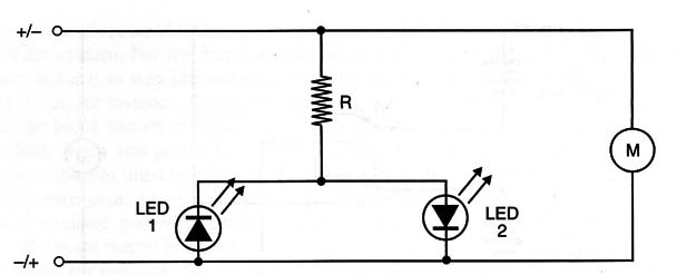 Figure 1 – Circuit of the LED indicator
