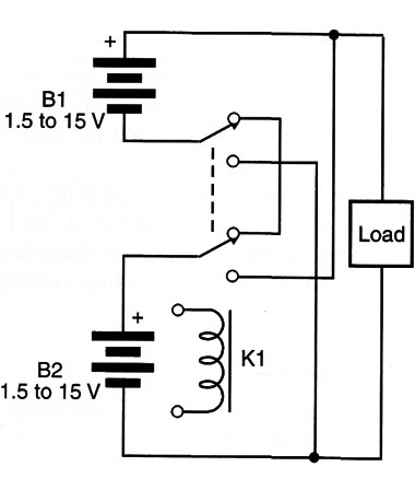 Figure 1 – Series-parallel switch using a relay
