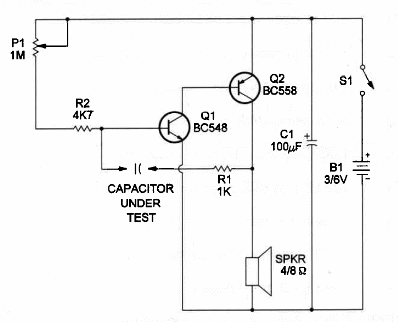 Figure 1 – Capacitor Tester’s diagram
