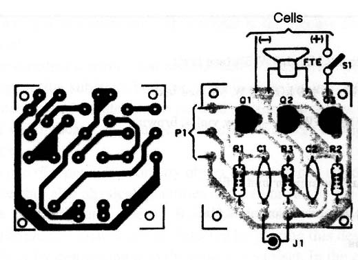 Figure 2 – PCB for the circuit
